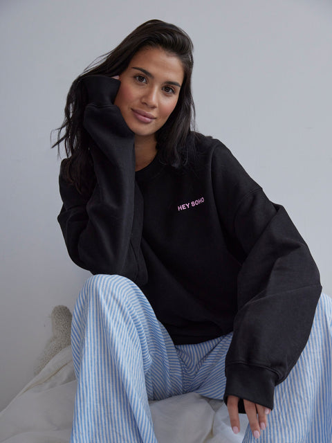 HEY SOHO POPCORN Sweater schwarz