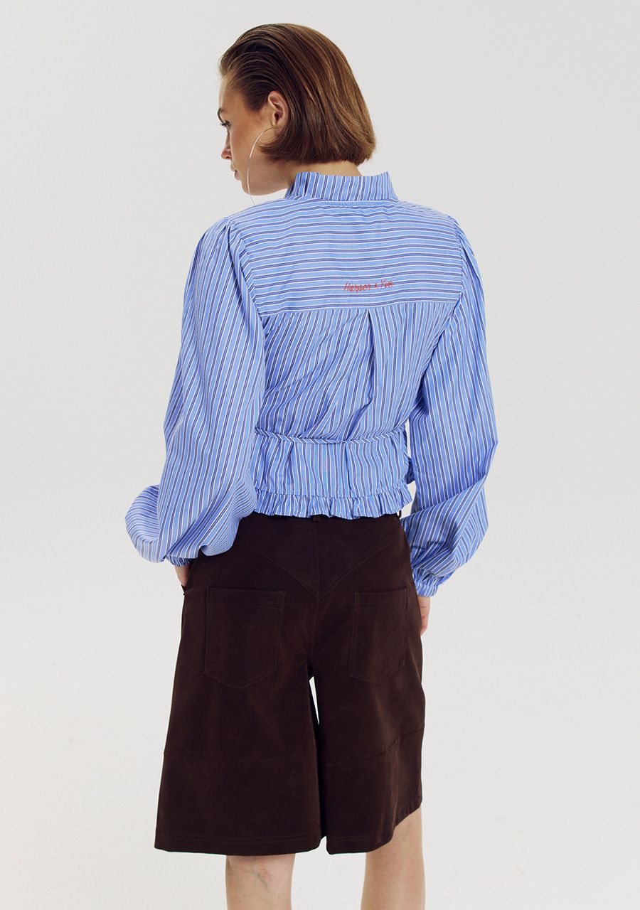 HARPER & YVE Debby Bluse I Blau gestreift