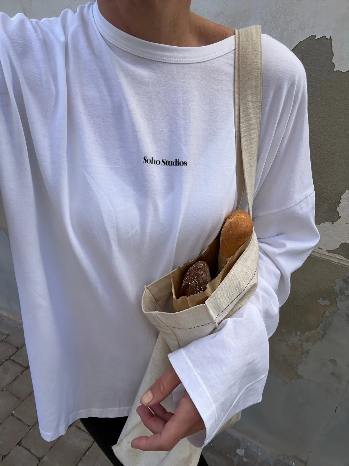 SOHO STUDIOS LIA LONGSLEEVE white