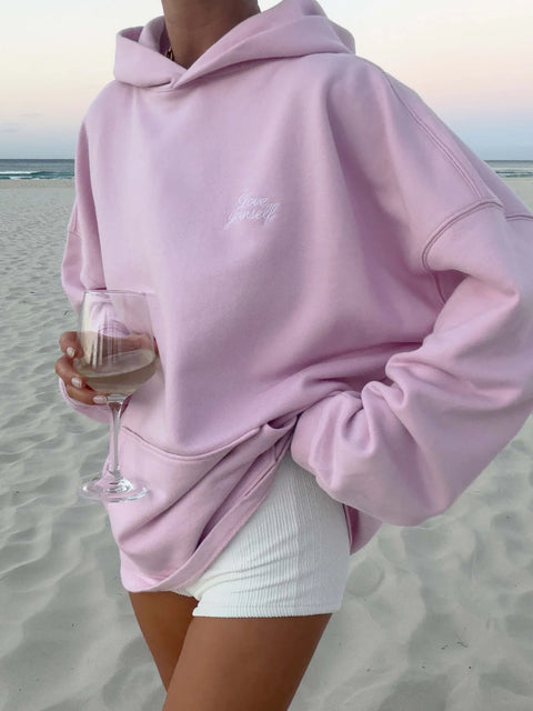 HEY SOHO LOVE YOURSELF Hoodie blush