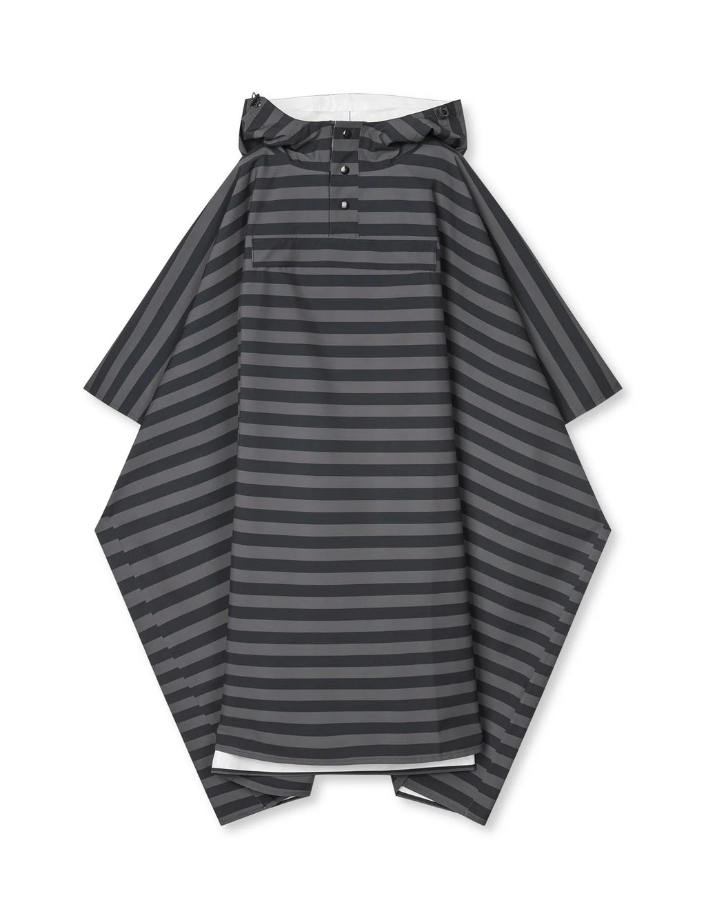 MADS NØRGAARD Rainy Scape Cape - stripe aop/black