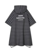 MADS NØRGAARD Rainy Scape Cape - stripe aop/black