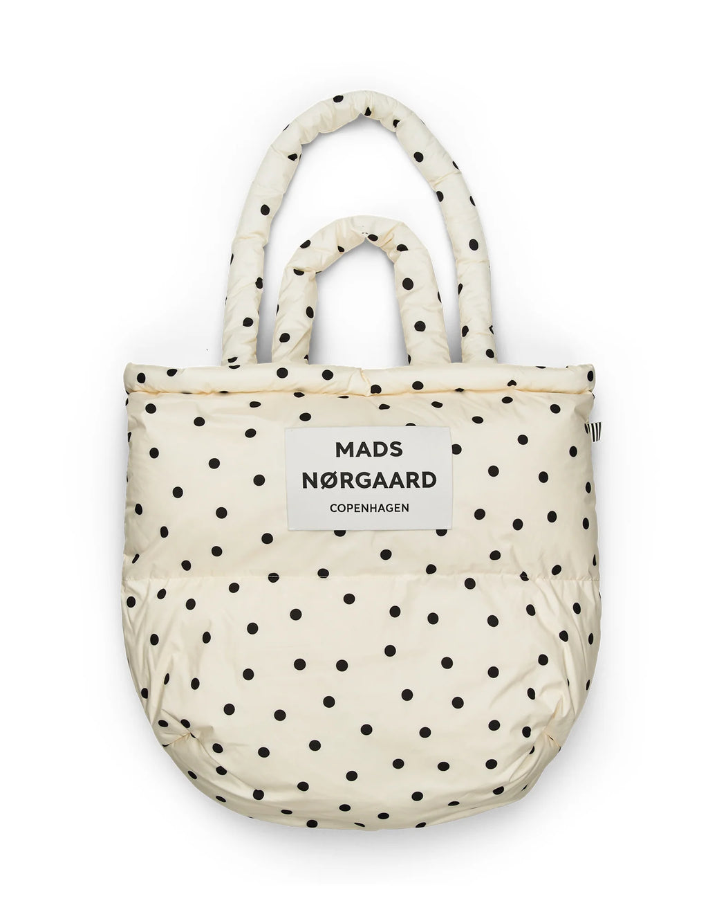 MADS NØRGAARD Light Ripstop Pillow AOP Bag - Dot AOP sweet corn