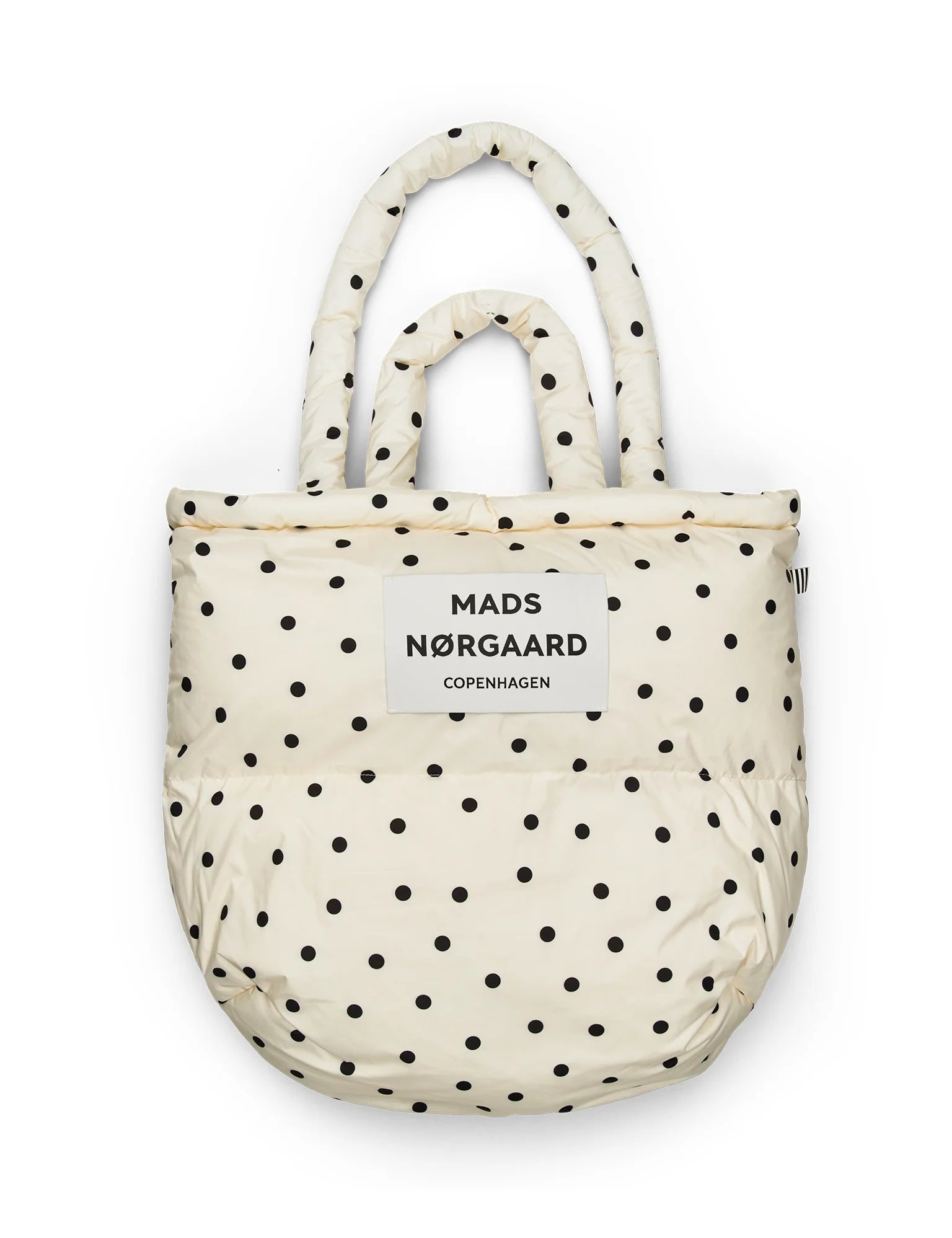 MADS NØRGAARD Light Ripstop Pillow AOP Bag - Dot AOP sweet corn