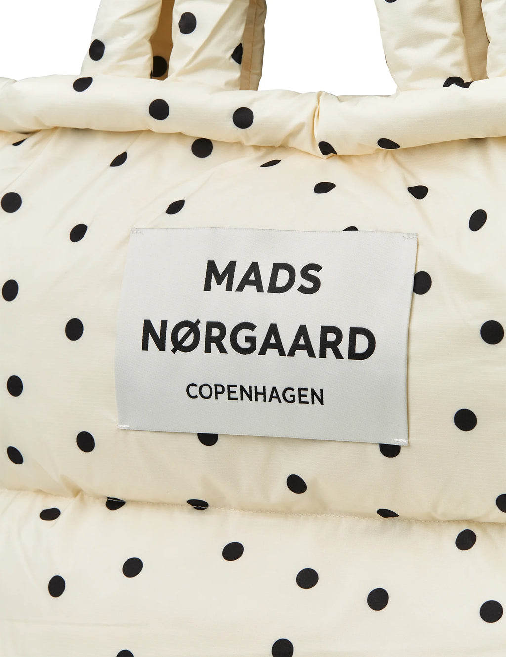 MADS NØRGAARD Light Ripstop Pillow AOP Bag - Dot AOP sweet corn