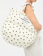 MADS NØRGAARD Light Ripstop Pillow AOP Bag - Dot AOP sweet corn