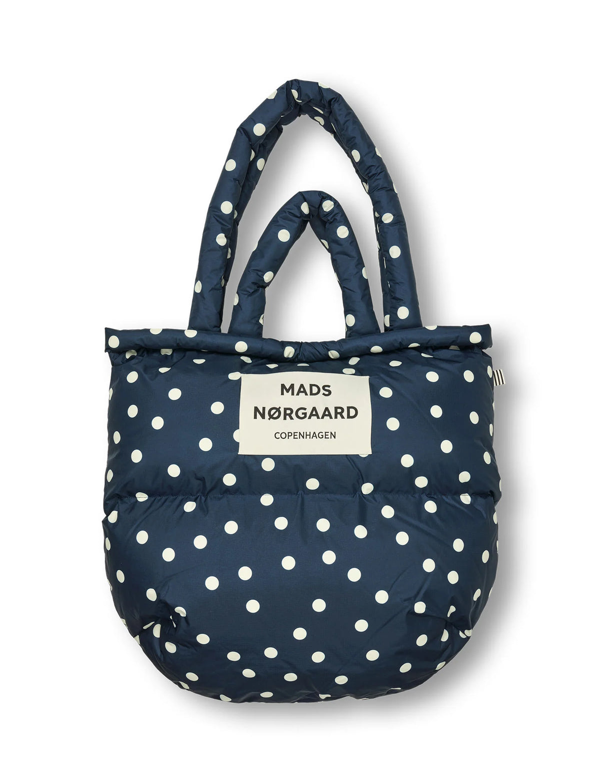 MADS NØRGAARD Light Ripstop Pillow AOP Bag - Dot AOP sky captain