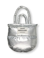 MADS NØRGAARD Metallic Nylon Pillow Bag - silver