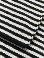 MADS NØRGAARD One Wool Freja Hooded Scarf - black/vanilla ice