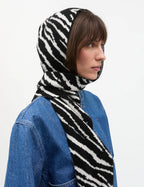 MADS NØRGAARD One Wool Frika Hooded Scarf - turkish coffee