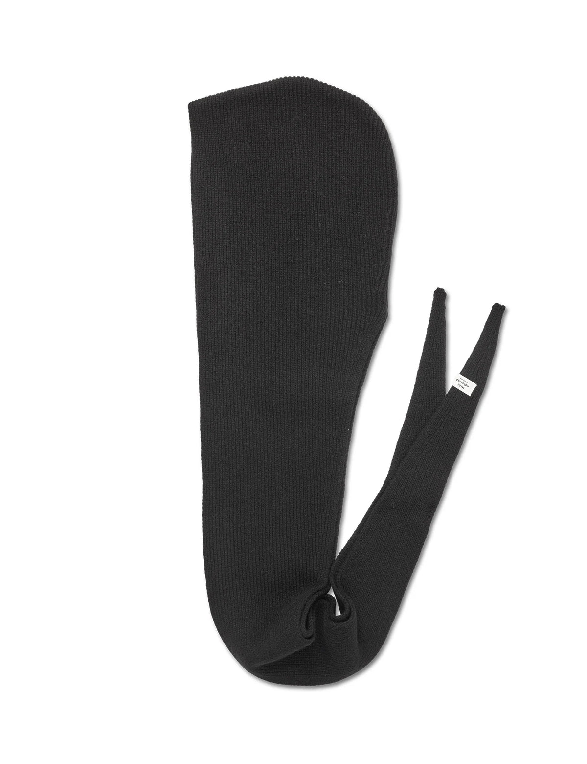 MADS NØRGAARD One Wool Frika Hooded Scarf - black