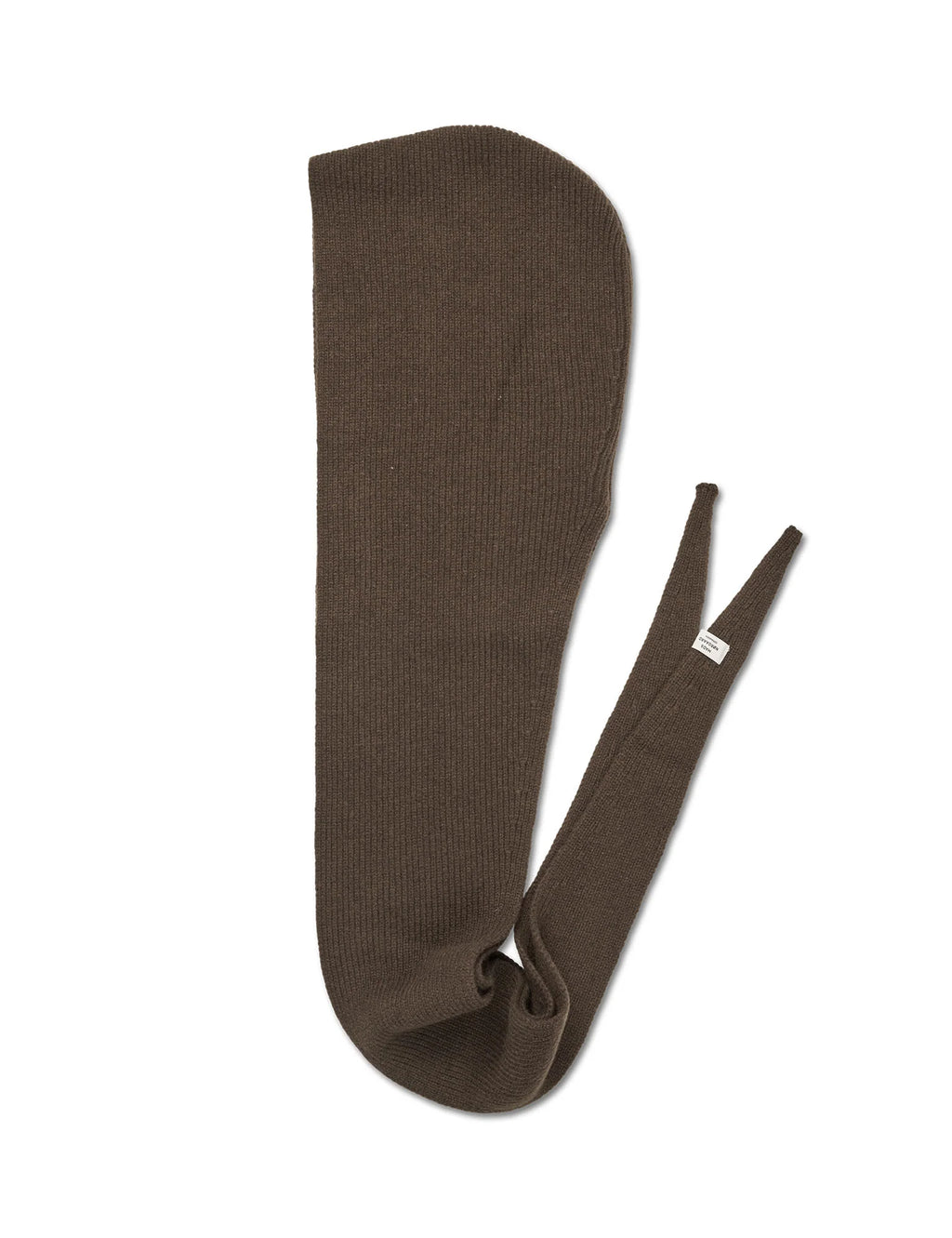 MADS NØRGAARD One Wool Frika Hooded Scarf - turkish coffee