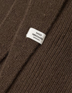 MADS NØRGAARD One Wool Frika Hooded Scarf - turkish coffee