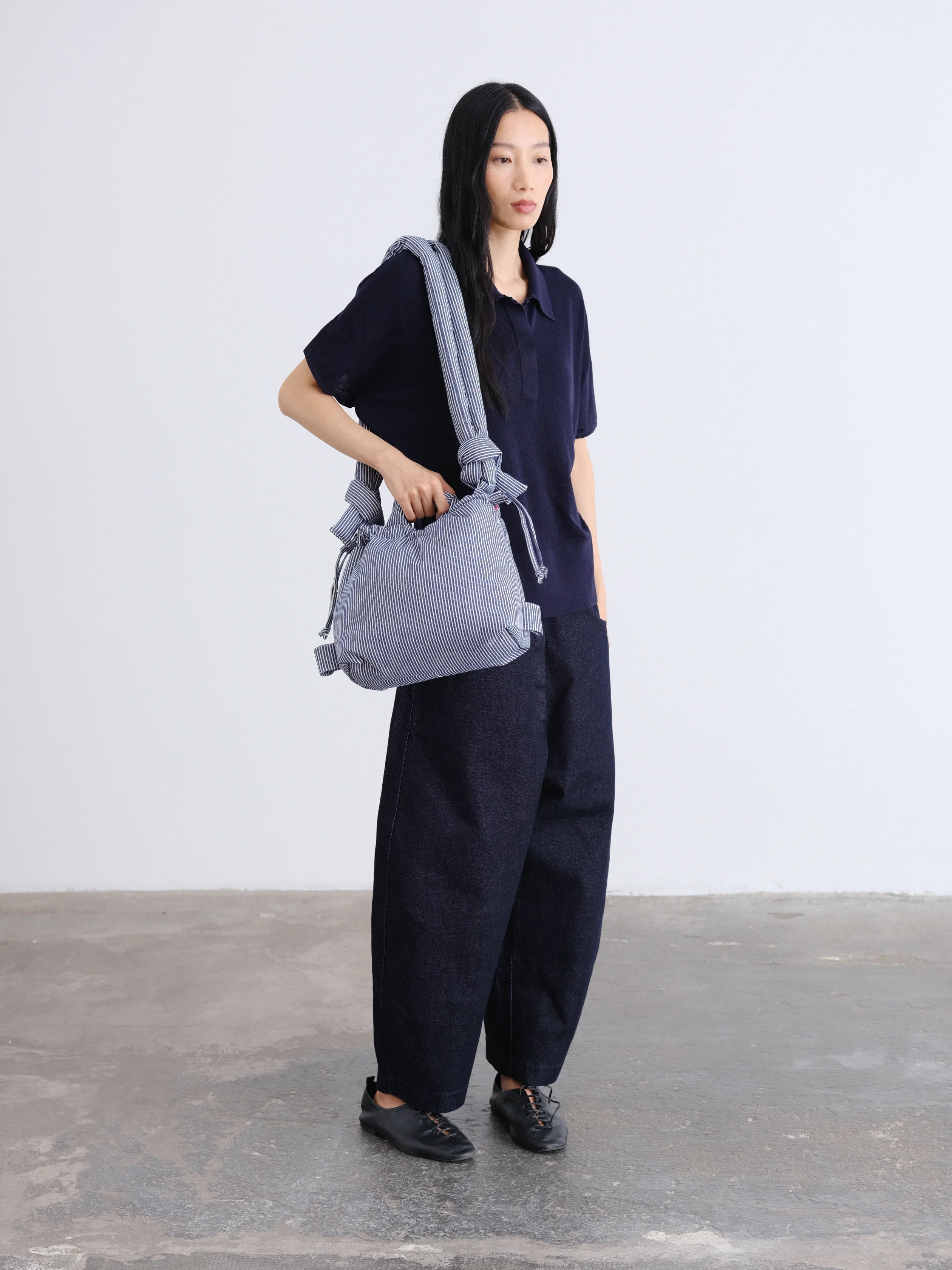 ÖLEND Compact Ona Soft Bag Baumwolle - marineblau gestreift