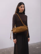ÖLEND Dumpling Bag Suede - brown