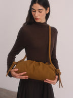 ÖLEND Dumpling Bag Suede - brown