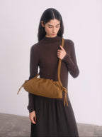ÖLEND Dumpling Bag Suede - brown
