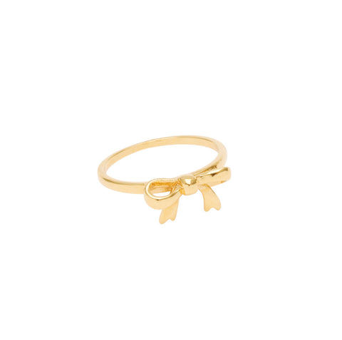 PICO COPENHAGEN Bow Ring gold