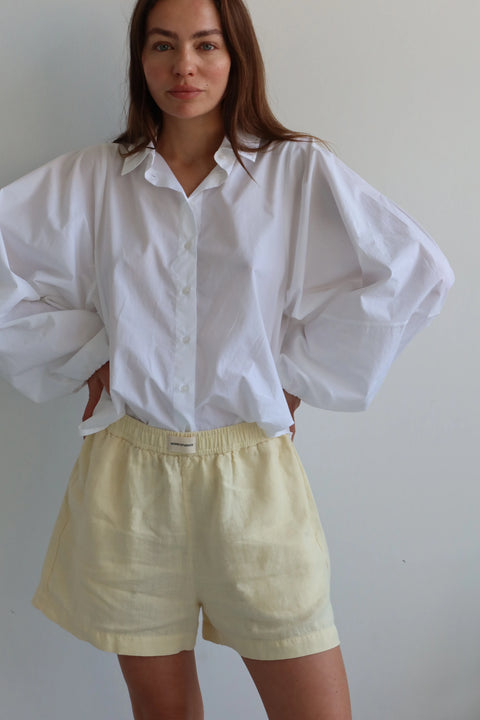 SOHO STUDIOS NOEMI VOLUME BLOUSE white