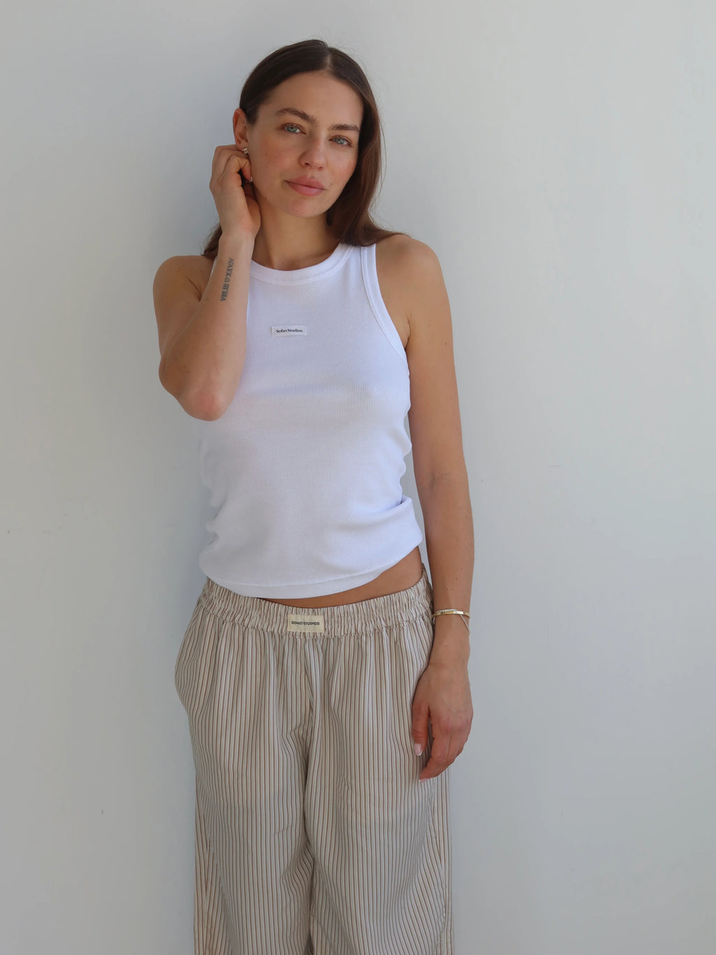 SOHO STUDIOS LIV TANK TOP white