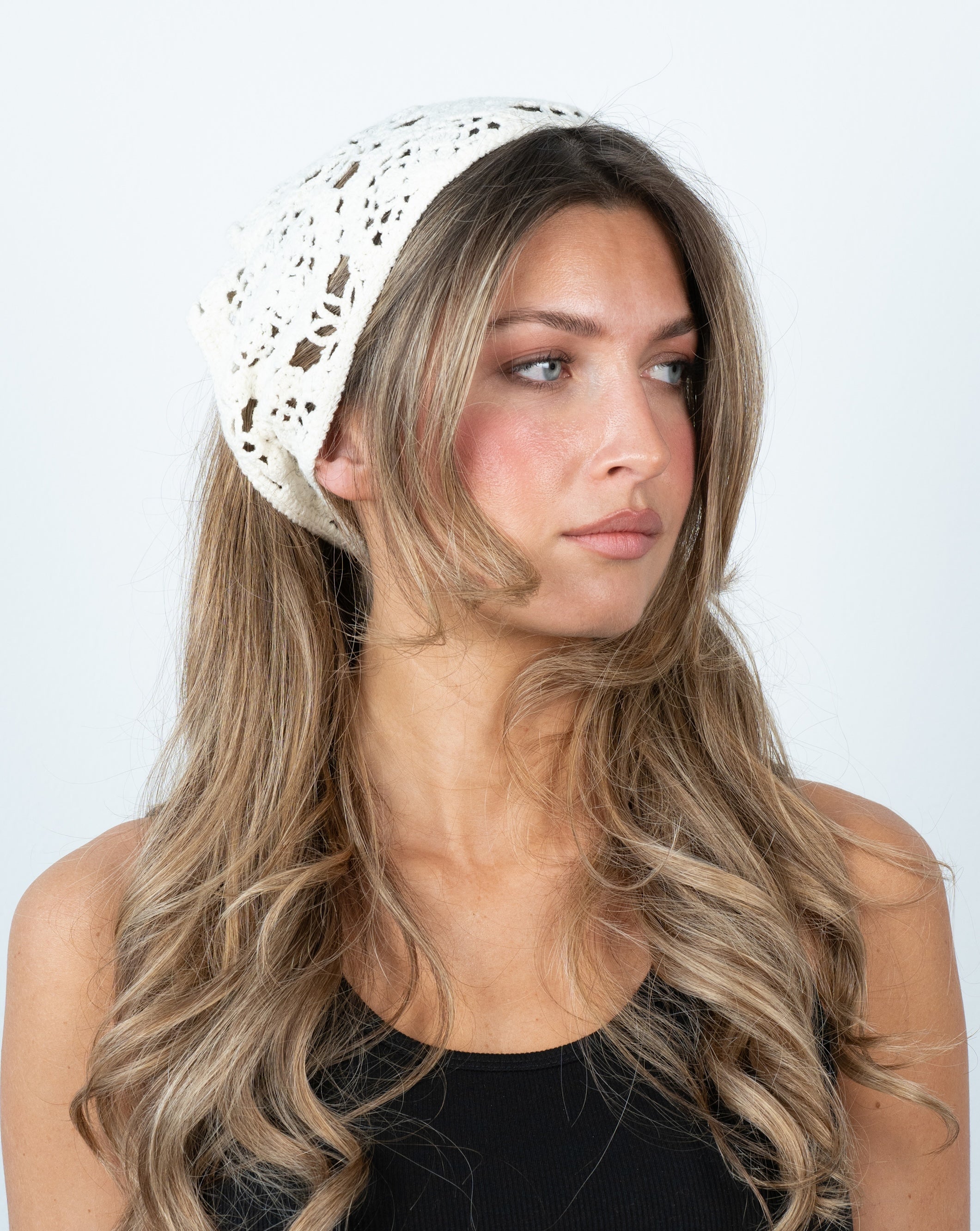 SUI AVA Bohemian New Headscarf - off white