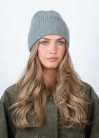 SUI AVA Cashmere Beanie - light grey