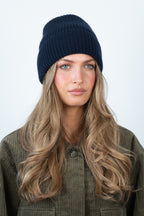 SUI AVA Cashmere Beanie - navy