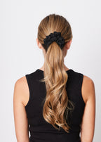 SUI AVA Cringle Ribbon Scrunchie - black