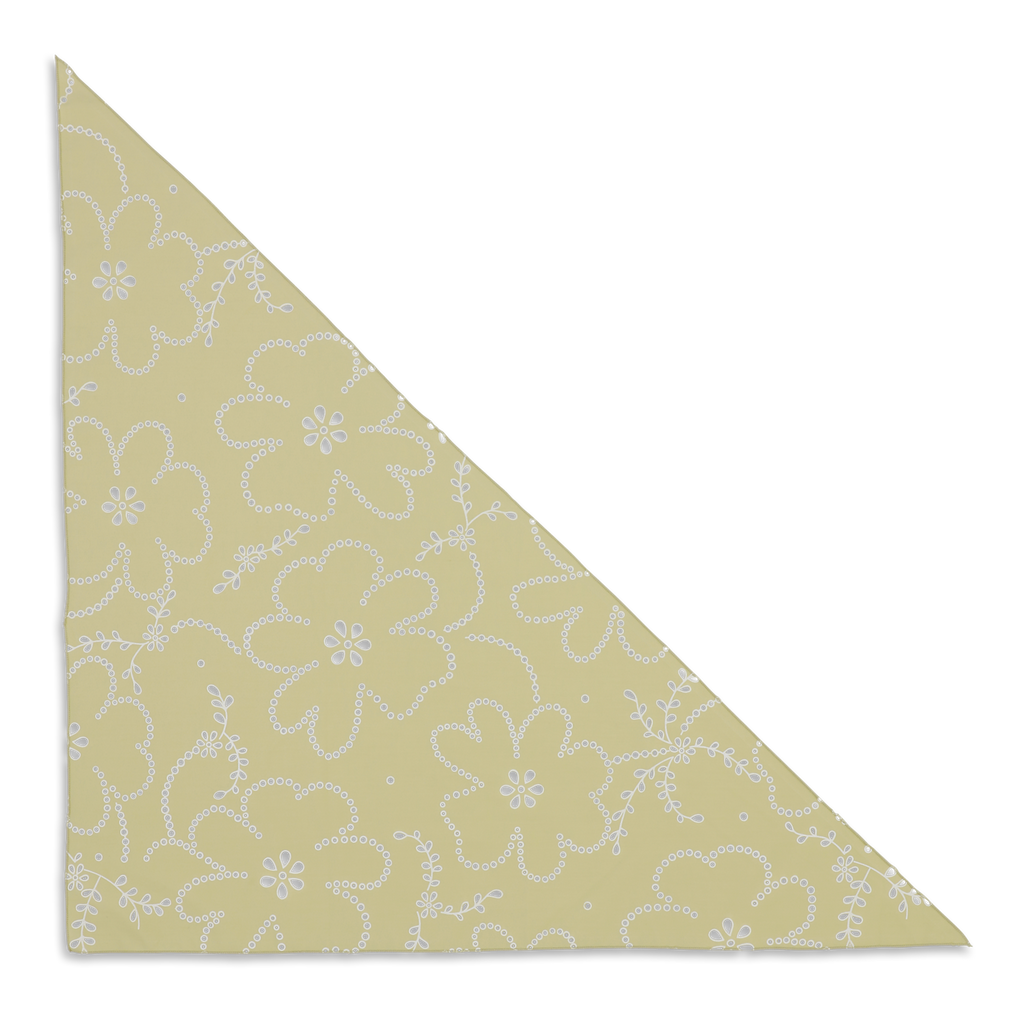 SUI AVA Floral Broiderie Bandana Scarf - pistachio
