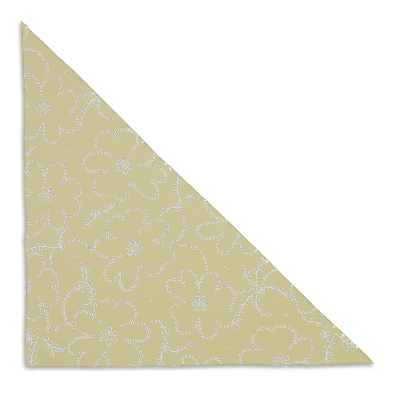SUI AVA Floral Broiderie Bandana Scarf - pistachio