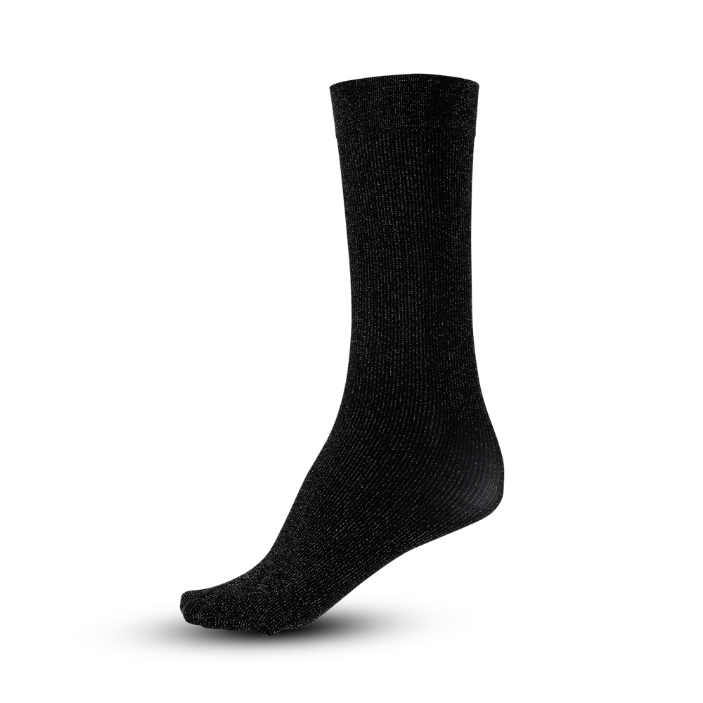 SUI AVA Glitter Socks - black glitter