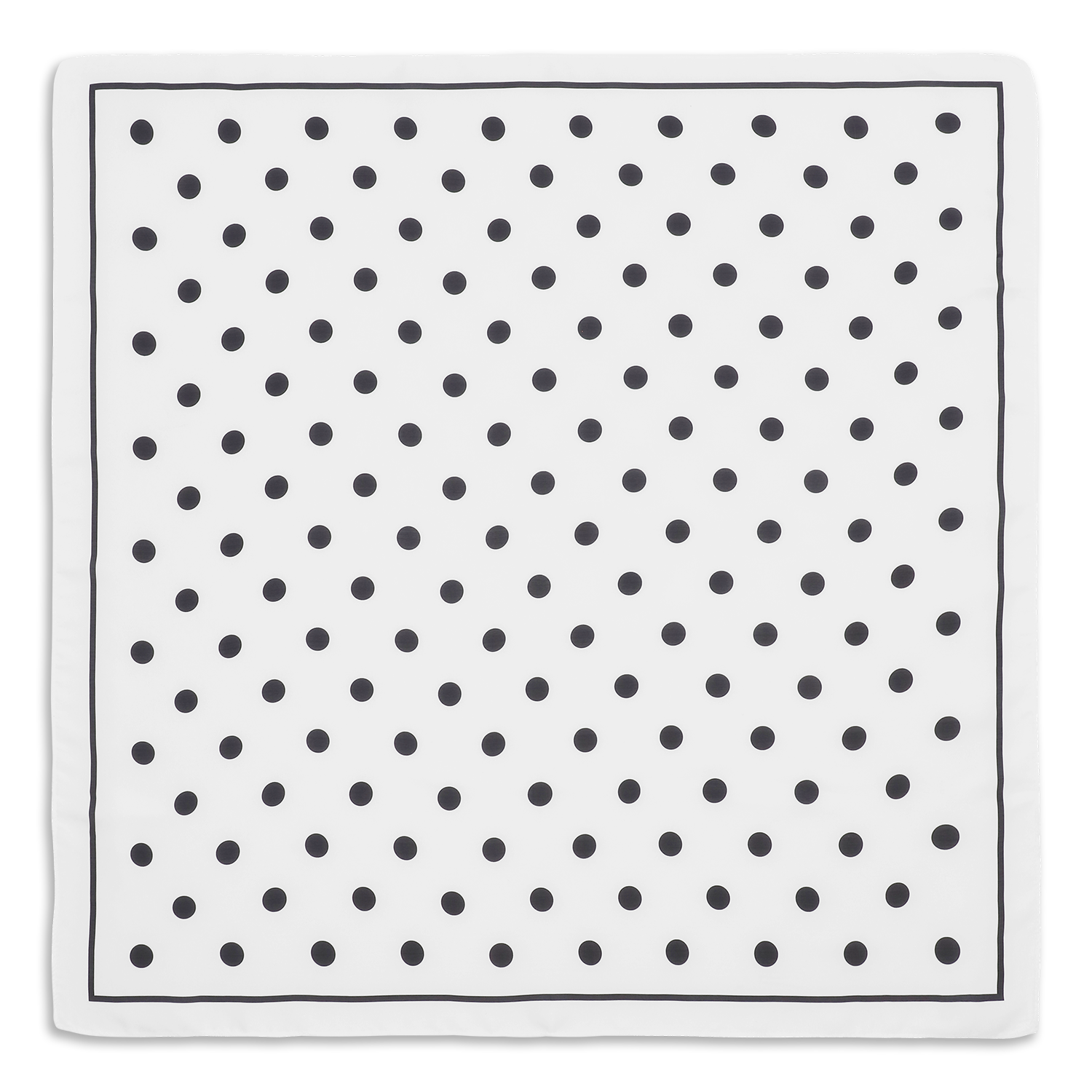 SUI AVA Polka Dot Scarf - white/black