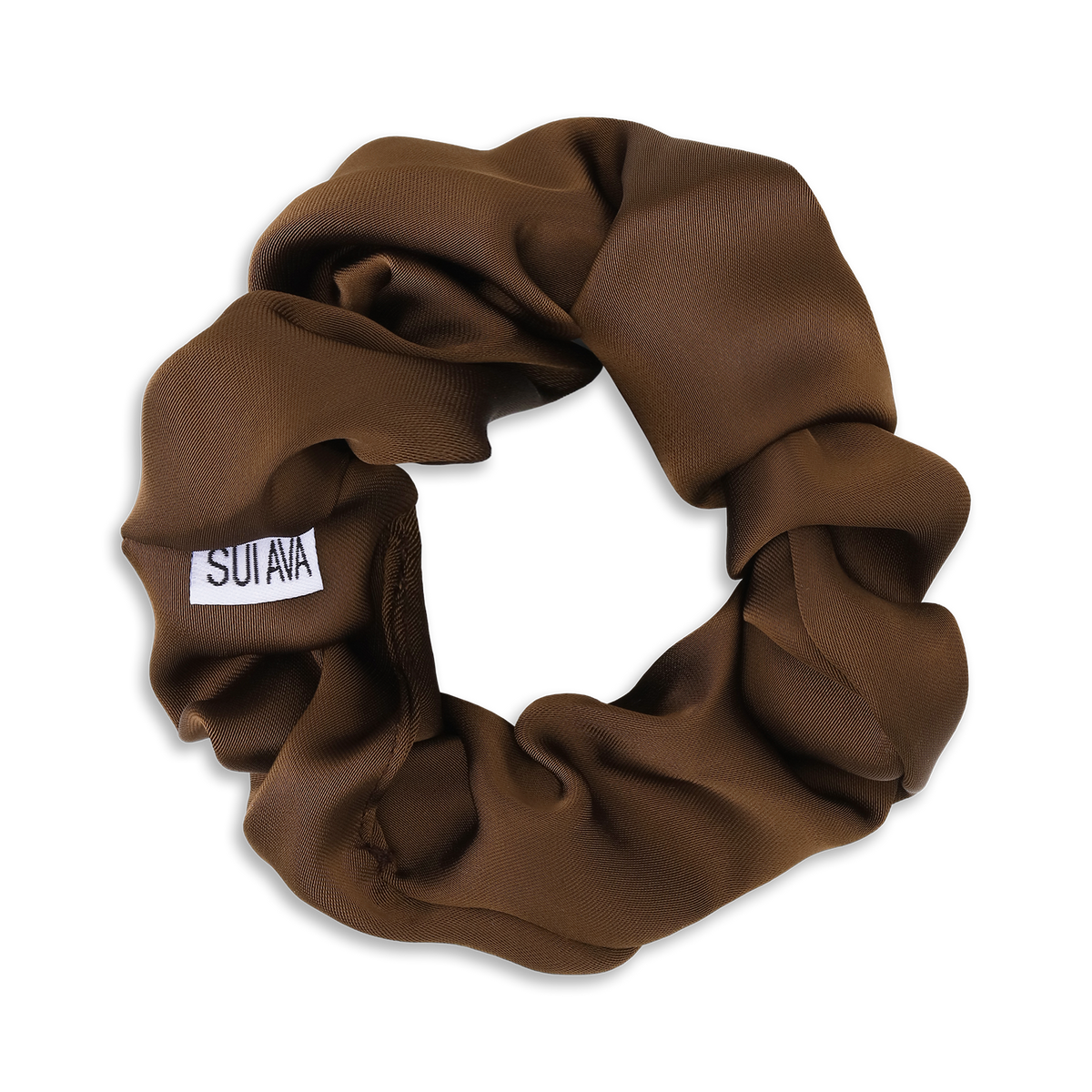 SUI AVA Ribbon Scrunchie - brown