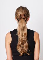 SUI AVA Ribbon Scrunchie - brown