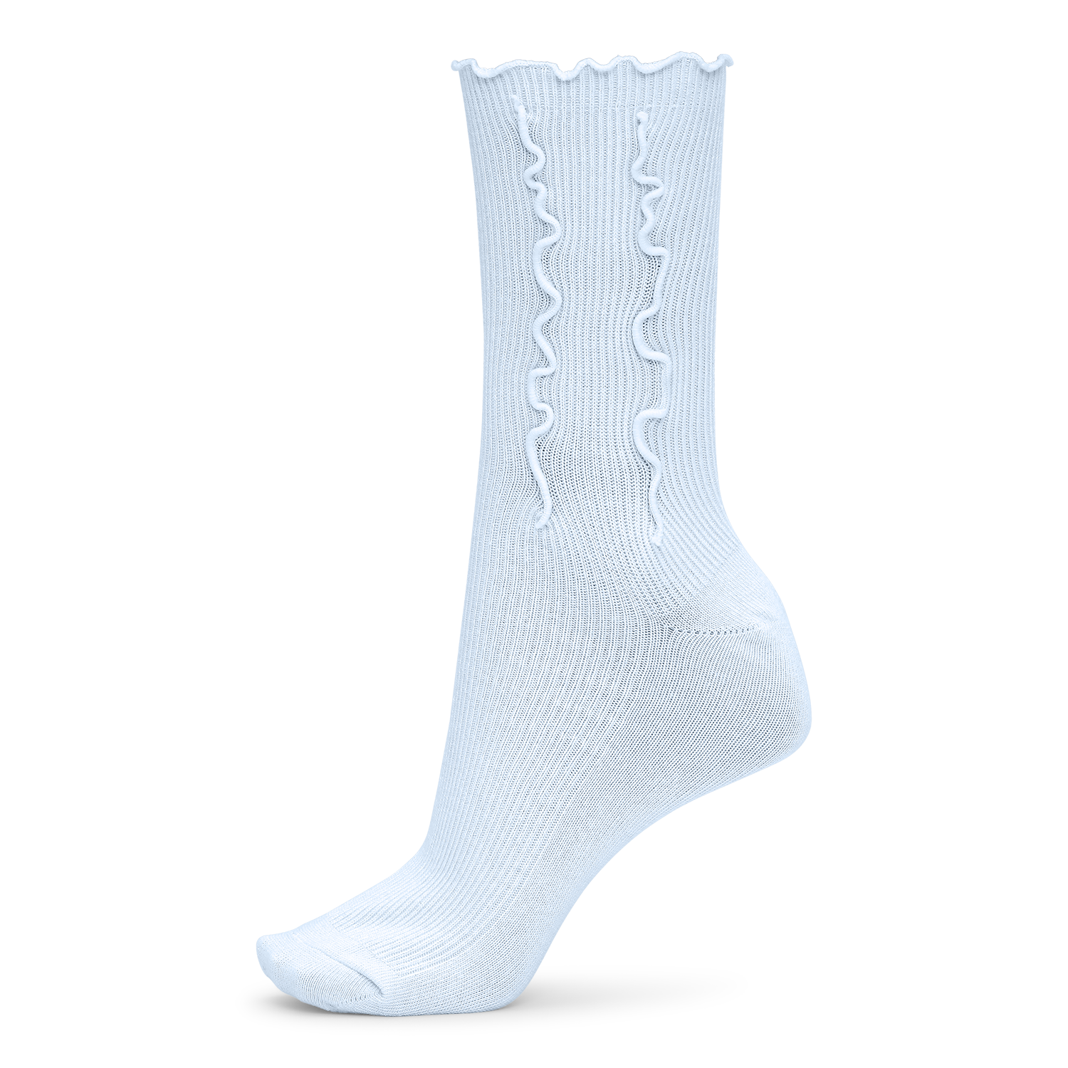 SUI AVA Ruffle Pastel Socks - pastel blue