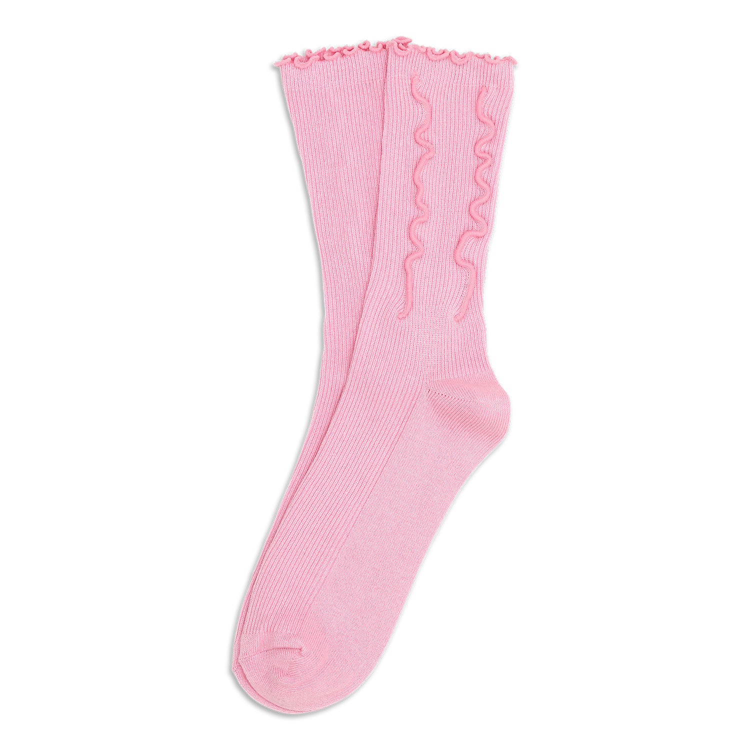 SUI AVA Ruffle Pastel Socks - pastel pink