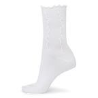 SUI AVA Ruffle Socks - white