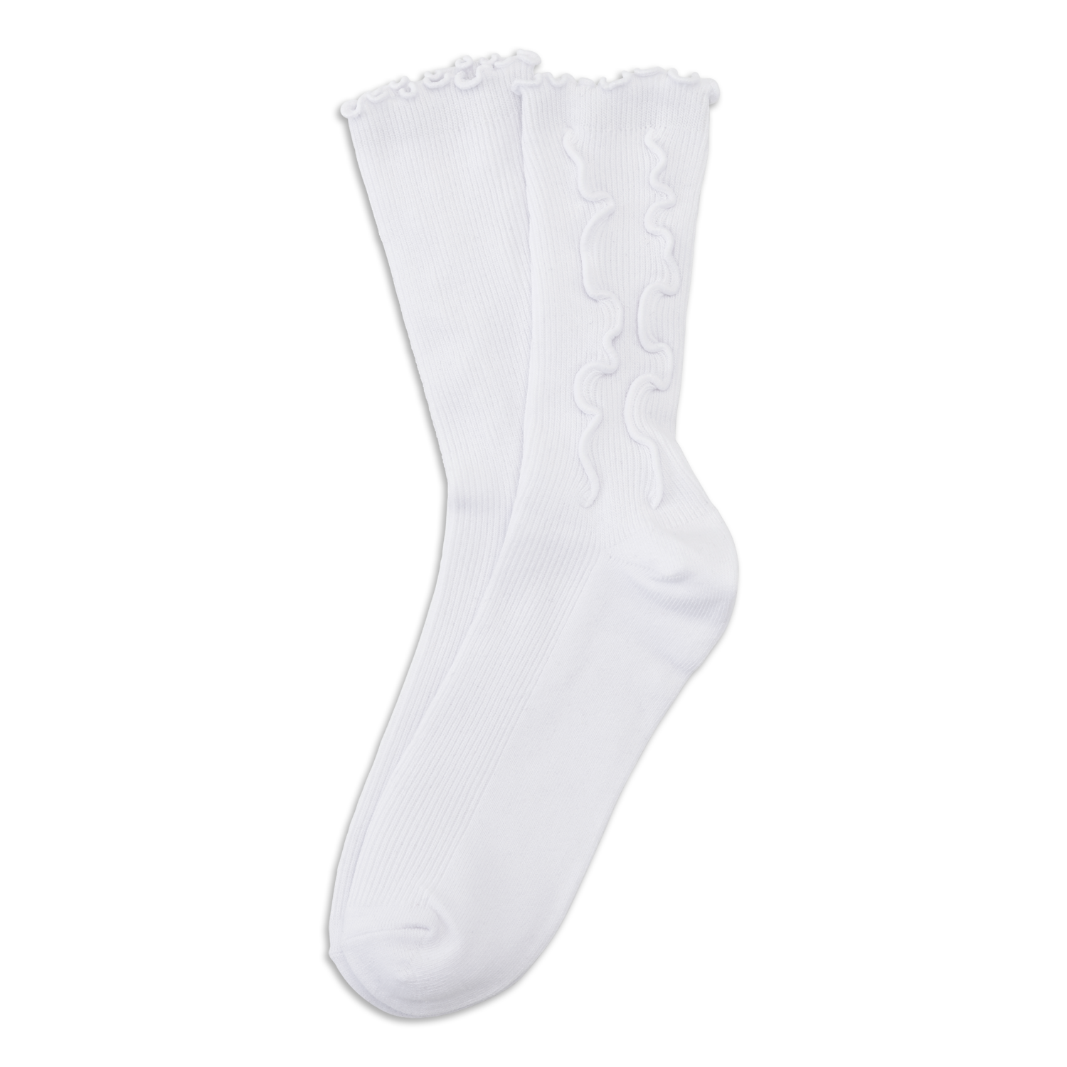 SUI AVA Ruffle Socks - white