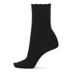SUI AVA Silk Cable Socks - black