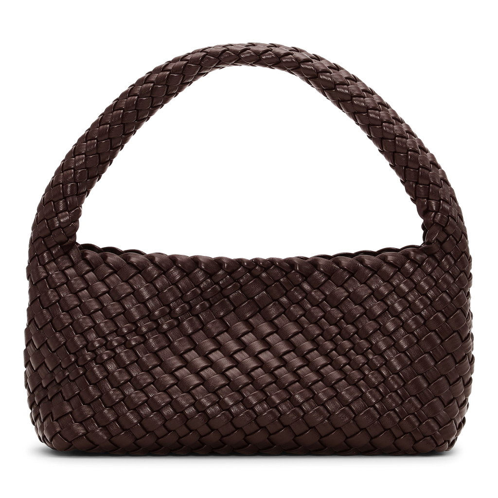 SUI AVA Woven Mini Bag + Pouch - brown