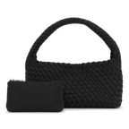 SUI AVA Woven Scuba Mini Bag + Pouch - black