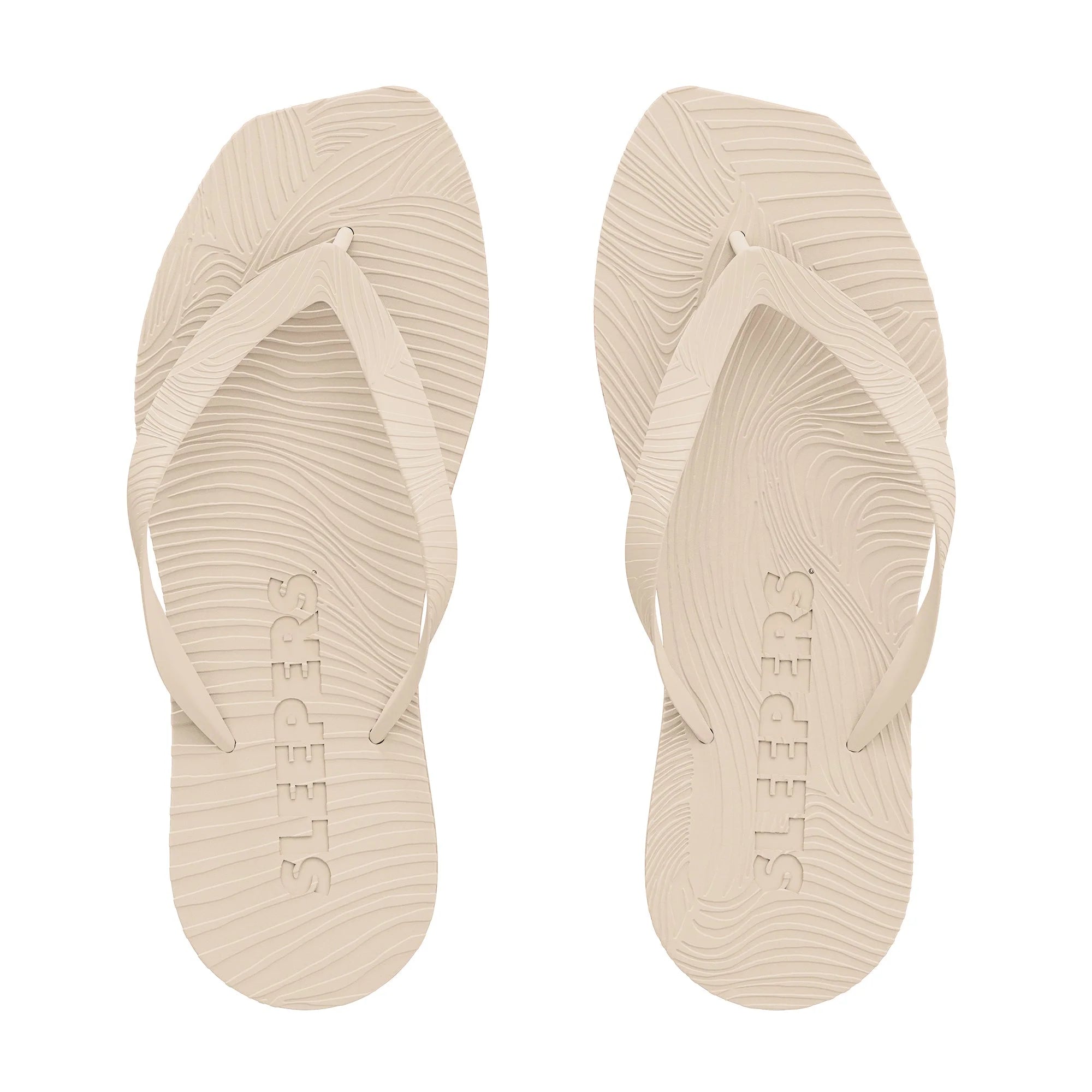 SLEEPERS Tapered Platform Flip Flop - eggnog