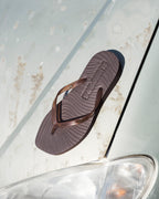 SLEEPERS Tapered Platform Flip Flop - transparent brown