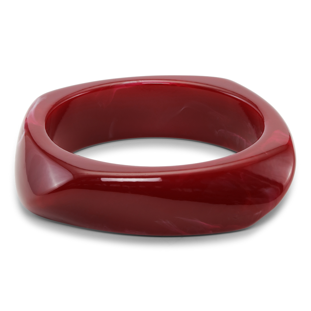 SUI AVA Chunky Bangle - burgundy