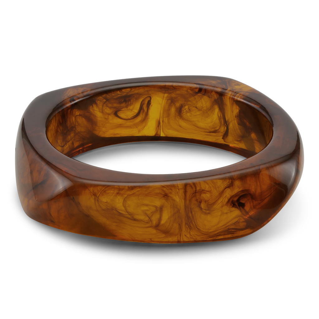 SUI AVA Chunky Bangle - golden brown