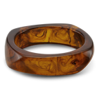 SUI AVA Chunky Bangle - golden brown