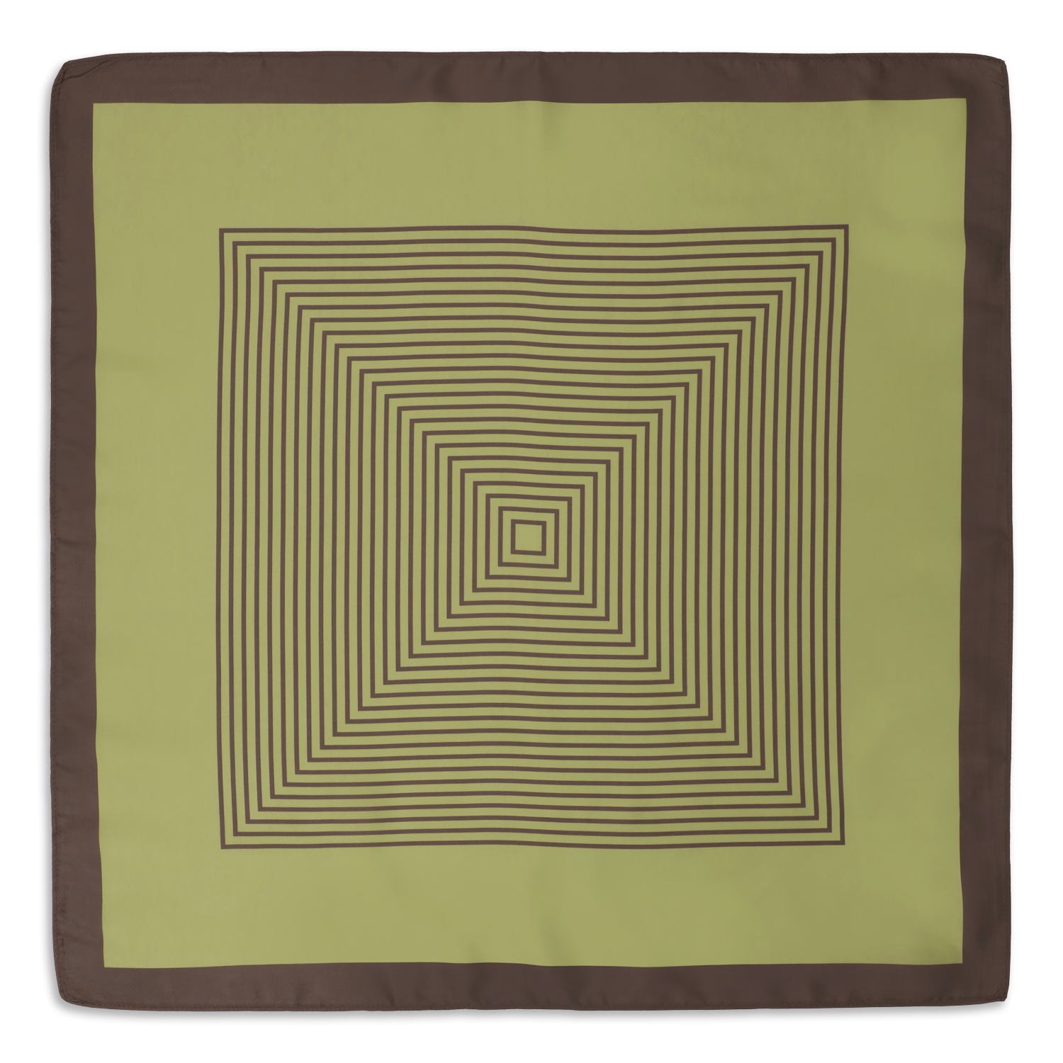 SUI AVA Classic Patterned Scarf - green/brown