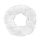 SUI AVA Floral Broderie Scrunchie - white