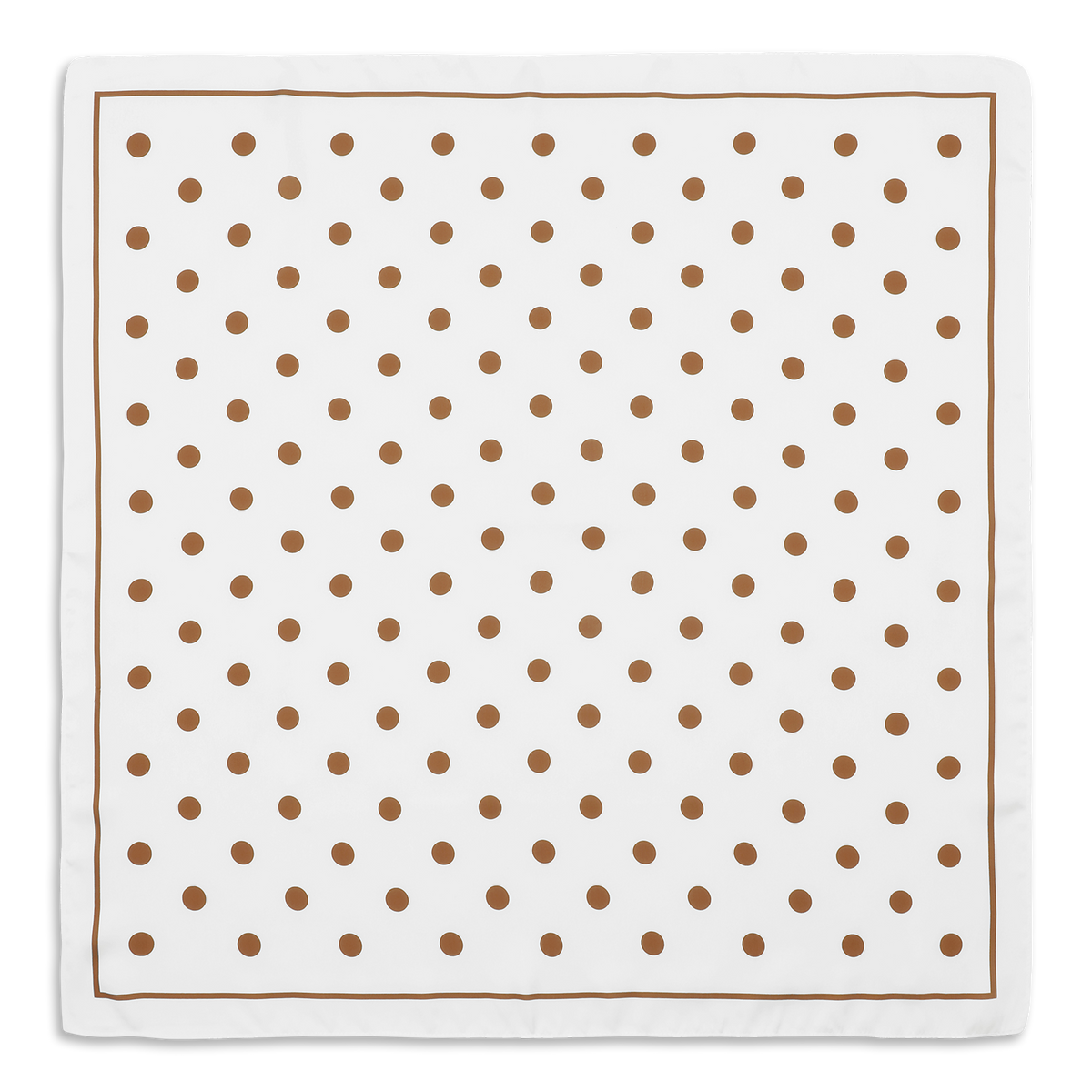 SUI AVA Polka Dot Scarf - white/brown