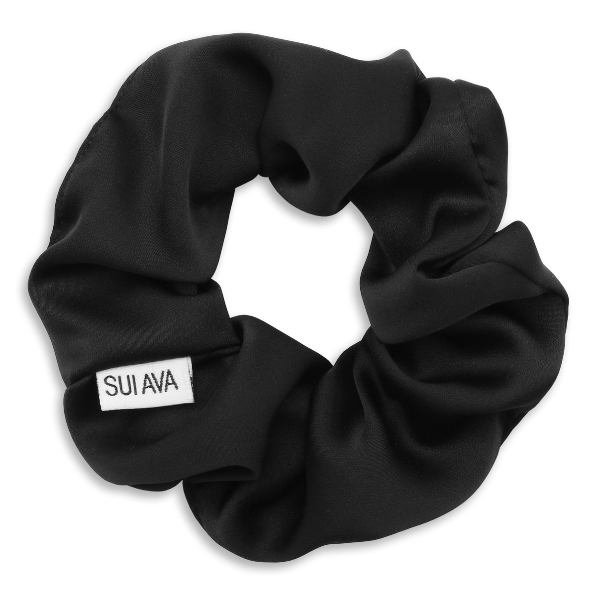 SUI AVA Ribbon Scrunchie - black